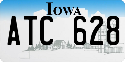 IA license plate ATC628