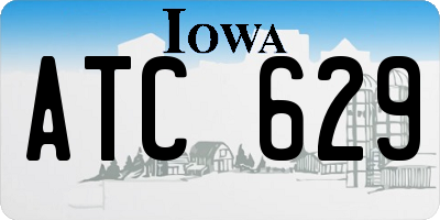 IA license plate ATC629