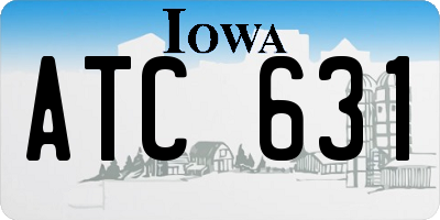 IA license plate ATC631