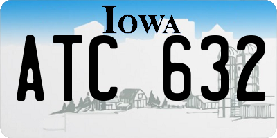 IA license plate ATC632