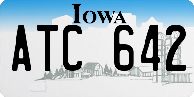 IA license plate ATC642