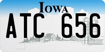 IA license plate ATC656