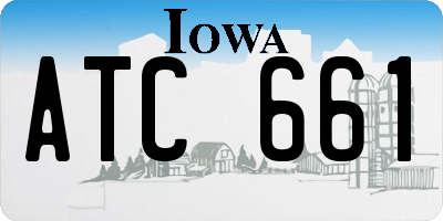 IA license plate ATC661