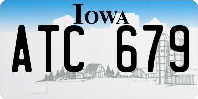 IA license plate ATC679