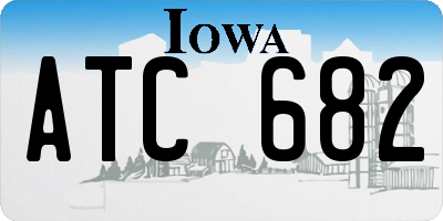 IA license plate ATC682