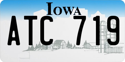 IA license plate ATC719