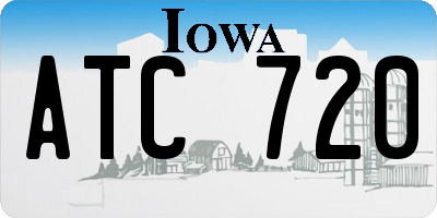 IA license plate ATC720