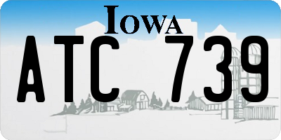 IA license plate ATC739