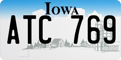 IA license plate ATC769