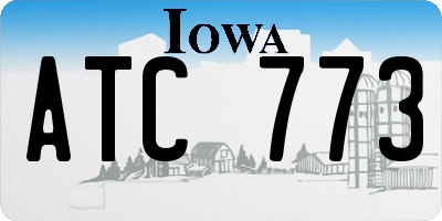 IA license plate ATC773
