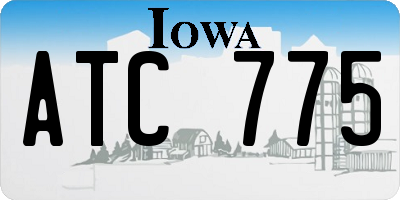 IA license plate ATC775