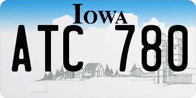 IA license plate ATC780