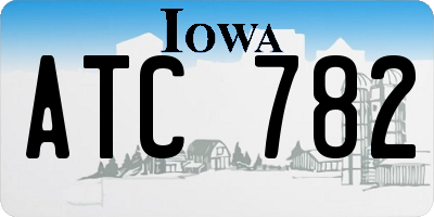 IA license plate ATC782