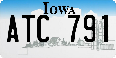 IA license plate ATC791