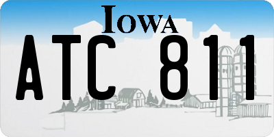 IA license plate ATC811