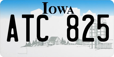 IA license plate ATC825