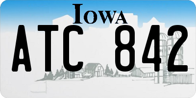 IA license plate ATC842