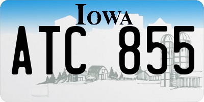 IA license plate ATC855