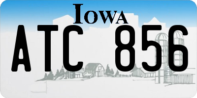 IA license plate ATC856