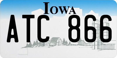 IA license plate ATC866