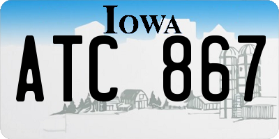 IA license plate ATC867