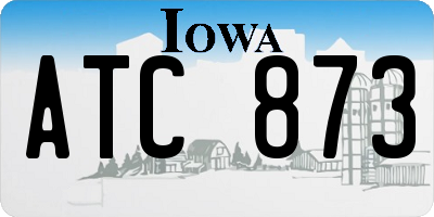 IA license plate ATC873