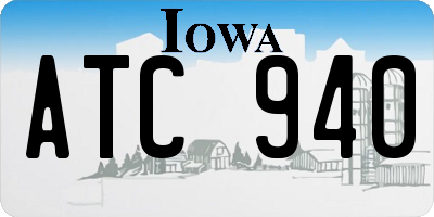IA license plate ATC940