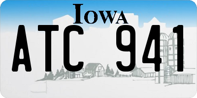 IA license plate ATC941