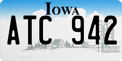 IA license plate ATC942