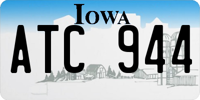 IA license plate ATC944