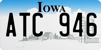 IA license plate ATC946