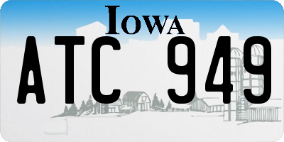 IA license plate ATC949