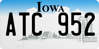 IA license plate ATC952