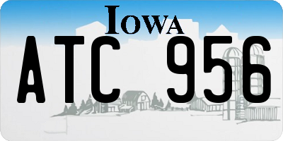 IA license plate ATC956