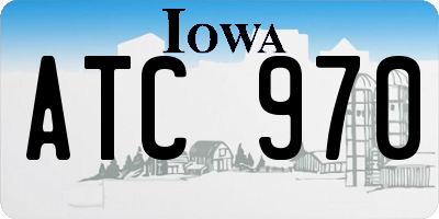 IA license plate ATC970