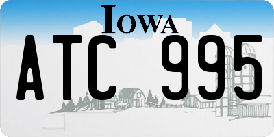 IA license plate ATC995