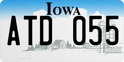 IA license plate ATD055