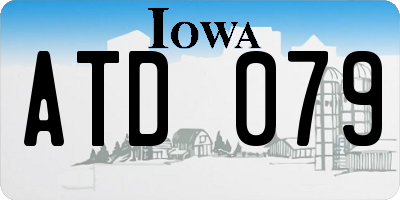 IA license plate ATD079
