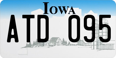 IA license plate ATD095