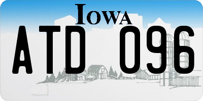 IA license plate ATD096