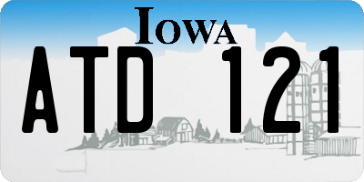 IA license plate ATD121