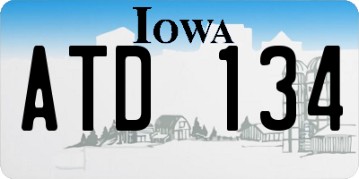IA license plate ATD134