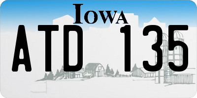 IA license plate ATD135