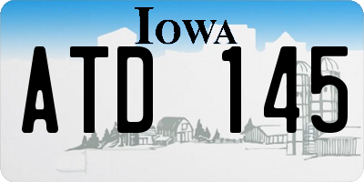 IA license plate ATD145