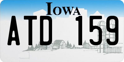 IA license plate ATD159