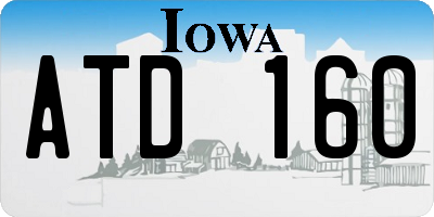 IA license plate ATD160