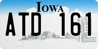 IA license plate ATD161