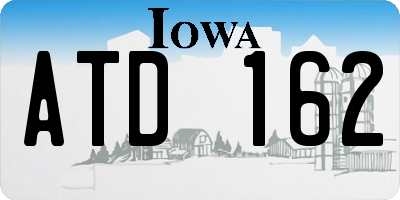 IA license plate ATD162
