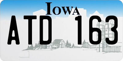 IA license plate ATD163