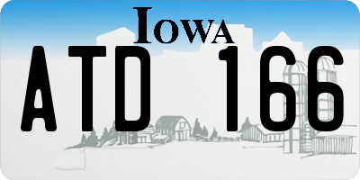 IA license plate ATD166